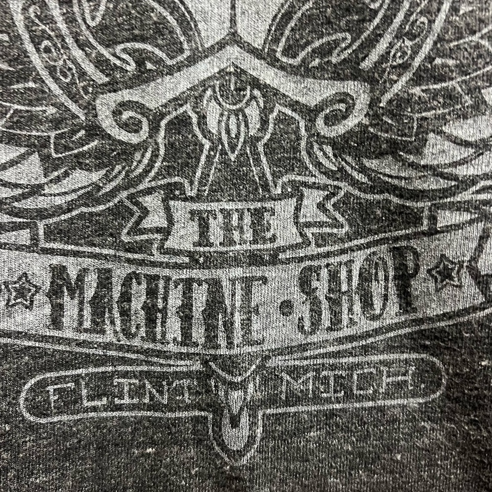 Alternative Apparel Graphic Screen Tee Shirt Skull Machine Shop Size M - Picture 4 of 10